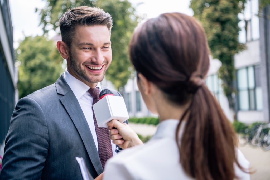 Attorney interviewed on the news using legal PR strategy