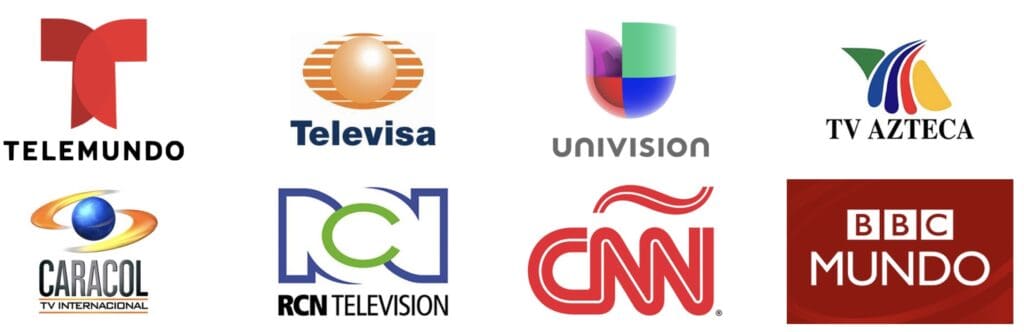 Telemundo, Univision, Hispanic/Spanish Media Outlets
