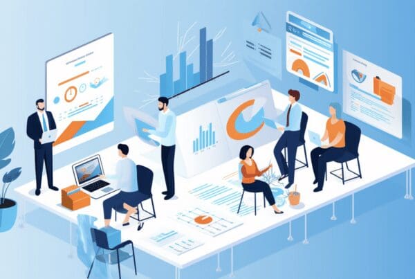 Flat design of organization members with graphs